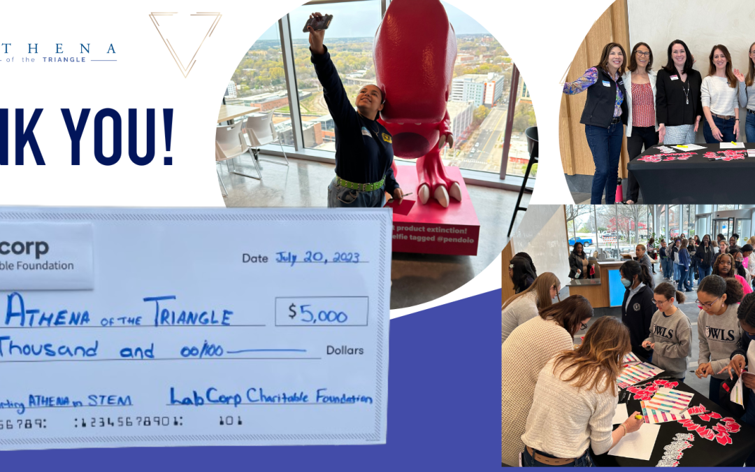 ATHENA of the Triangle receives a $5,000 grant from Labcorp Charitable Foundation.